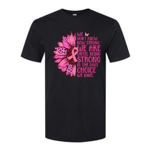 Breast Cancer Awareness Survivor In October We Wear Pink Sunflower Softstyle CVC T-Shirt