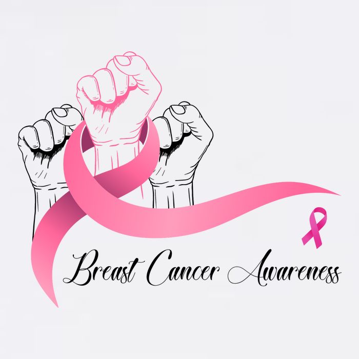 Breast Cancer Awareness Strong Fists Pink Ribbon Cooling Performance Crew T-Shirt