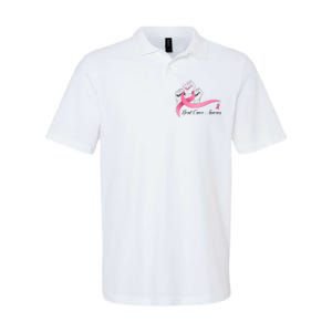 Breast Cancer Awareness Strong Fists Pink Ribbon Softstyle Adult Sport Polo