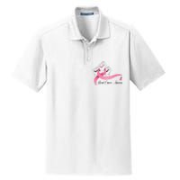 Breast Cancer Awareness Strong Fists Pink Ribbon Dry Zone Grid Polo