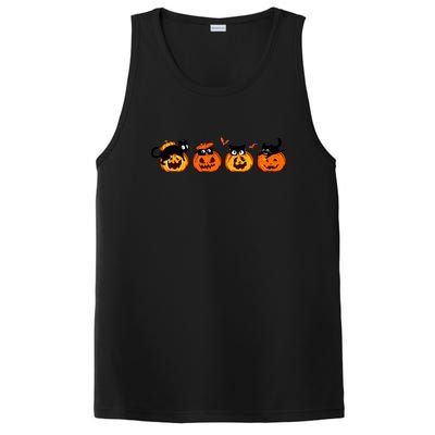 Black Cat And Pumpkin For Printing Cute Halloween Pumpkin Gift PosiCharge Competitor Tank