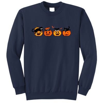 Black Cat And Pumpkin For Printing Cute Halloween Pumpkin Gift Sweatshirt