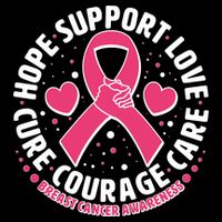 Breast Cancer Awareness Hope Support Love Cure Courage Care Apron