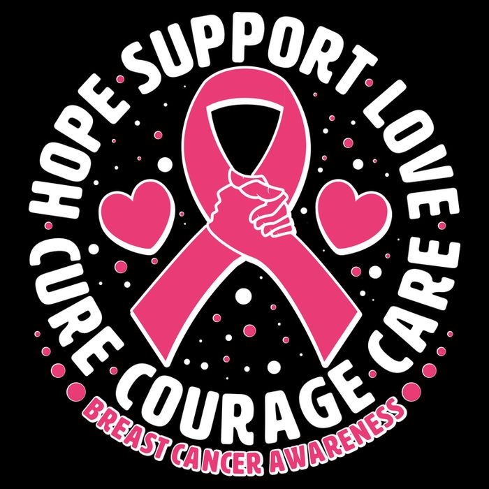 Breast Cancer Awareness Hope Support Love Cure Courage Care Apron