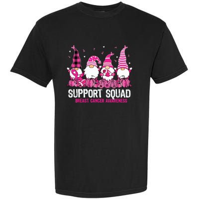 Breast Cancer Awareness Shirts For Gnomes Support Squad Garment-Dyed Heavyweight T-Shirt