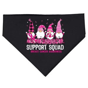 Breast Cancer Awareness Shirts For Gnomes Support Squad USA-Made Doggie Bandana