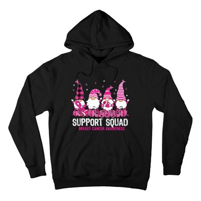 Breast Cancer Awareness Shirts For Gnomes Support Squad Hoodie