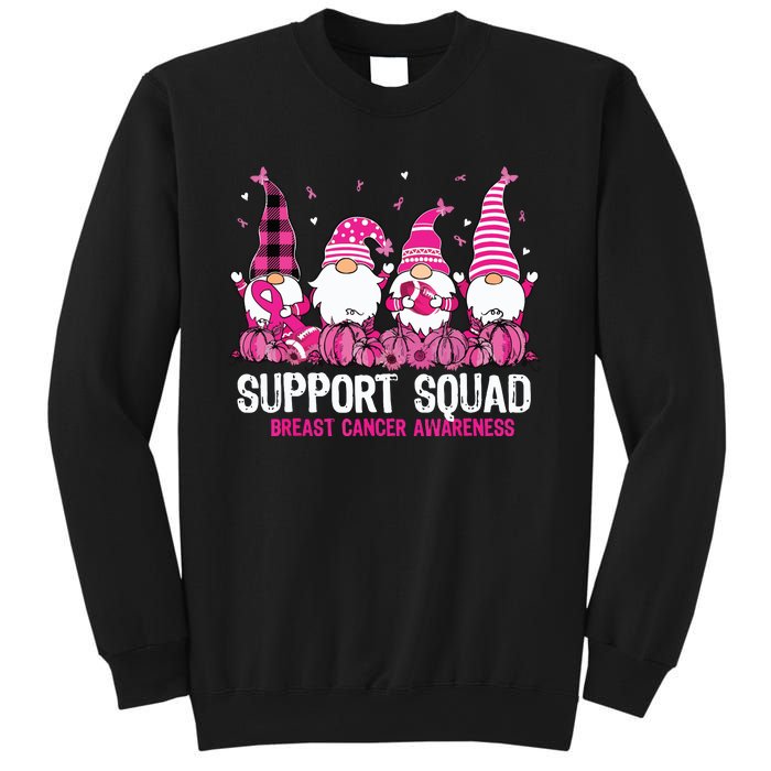 Breast Cancer Awareness Shirts For Gnomes Support Squad Sweatshirt