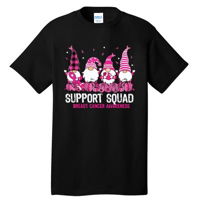 Breast Cancer Awareness Shirts For Gnomes Support Squad Tall T-Shirt