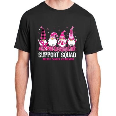 Breast Cancer Awareness Shirts For Gnomes Support Squad Adult ChromaSoft Performance T-Shirt