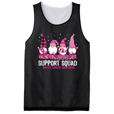 Breast Cancer Awareness Shirts For Gnomes Support Squad Mesh Reversible Basketball Jersey Tank