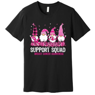 Breast Cancer Awareness Shirts For Gnomes Support Squad Premium T-Shirt