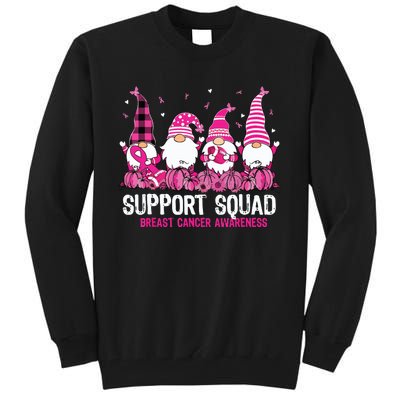 Breast Cancer Awareness Shirts For Gnomes Support Squad Tall Sweatshirt