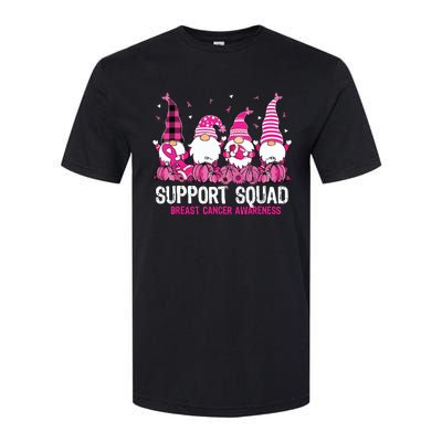 Breast Cancer Awareness Shirts For Gnomes Support Squad Softstyle CVC T-Shirt