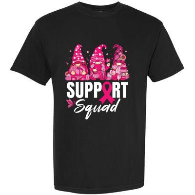 Breast Cancer Awareness Shirts For Gnomes Support Squad Garment-Dyed Heavyweight T-Shirt