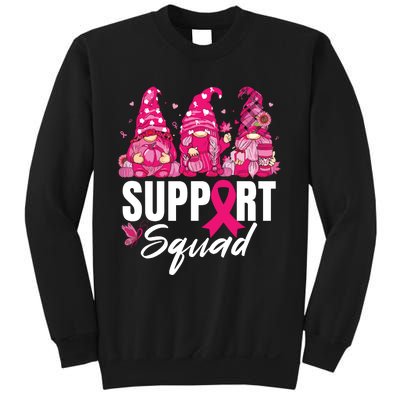 Breast Cancer Awareness Shirts For Gnomes Support Squad Sweatshirt