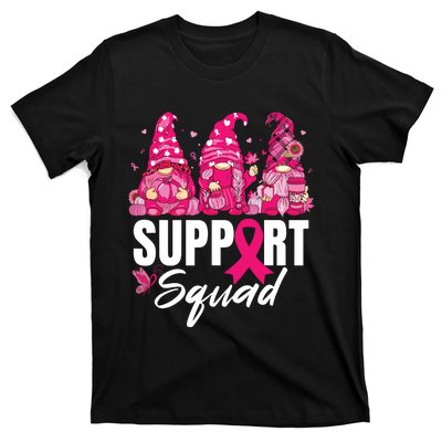 Breast Cancer Awareness Shirts For Gnomes Support Squad T-Shirt