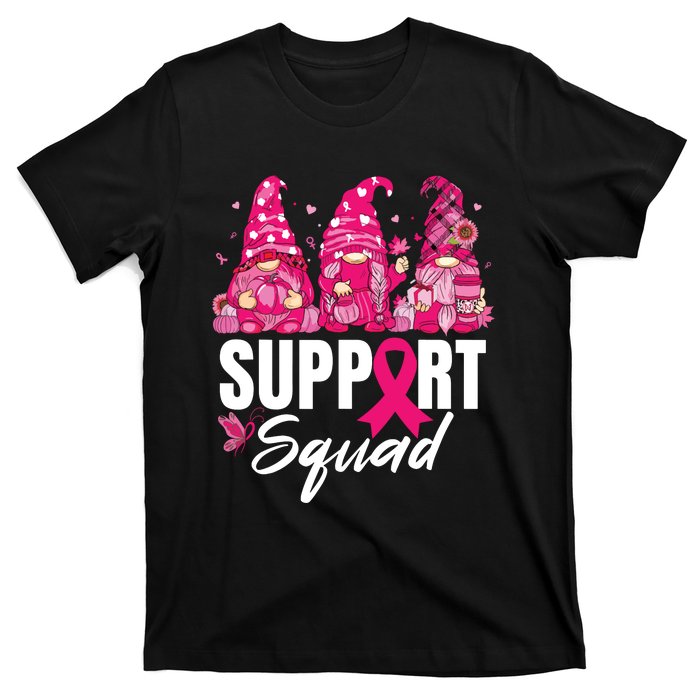 Breast Cancer Awareness Shirts For Gnomes Support Squad T-Shirt