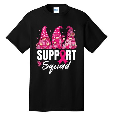 Breast Cancer Awareness Shirts For Gnomes Support Squad Tall T-Shirt