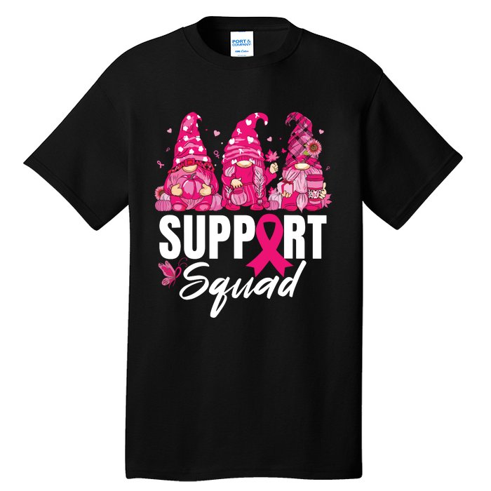 Breast Cancer Awareness Shirts For Gnomes Support Squad Tall T-Shirt