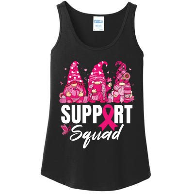 Breast Cancer Awareness Shirts For Gnomes Support Squad Ladies Essential Tank