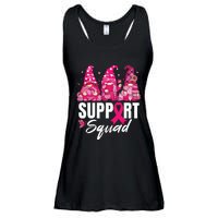 Breast Cancer Awareness Shirts For Gnomes Support Squad Ladies Essential Flowy Tank