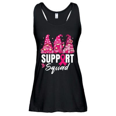 Breast Cancer Awareness Shirts For Gnomes Support Squad Ladies Essential Flowy Tank