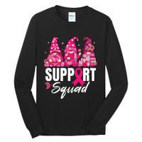 Breast Cancer Awareness Shirts For Gnomes Support Squad Tall Long Sleeve T-Shirt