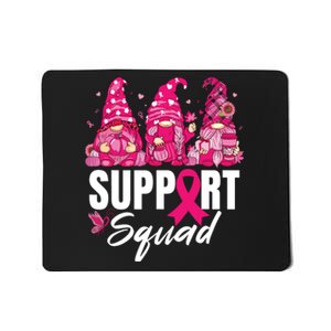 Breast Cancer Awareness Shirts For Gnomes Support Squad Mousepad