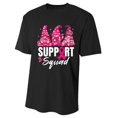 Breast Cancer Awareness Shirts For Gnomes Support Squad Performance Sprint T-Shirt