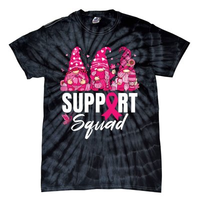 Breast Cancer Awareness Shirts For Gnomes Support Squad Tie-Dye T-Shirt