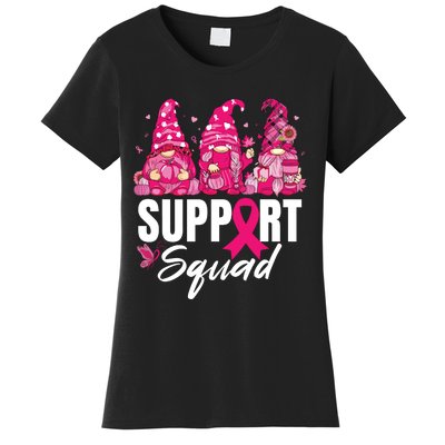 Breast Cancer Awareness Shirts For Gnomes Support Squad Women's T-Shirt