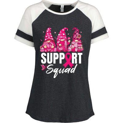 Breast Cancer Awareness Shirts For Gnomes Support Squad Enza Ladies Jersey Colorblock Tee