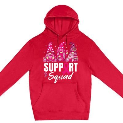 Breast Cancer Awareness Shirts For Gnomes Support Squad Premium Pullover Hoodie