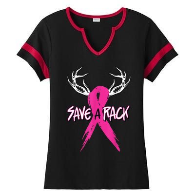 Breast Cancer Awareness Outfit Save A Rack Ladies Halftime Notch Neck Tee