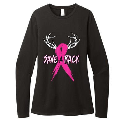 Breast Cancer Awareness Outfit Save A Rack Womens CVC Long Sleeve Shirt