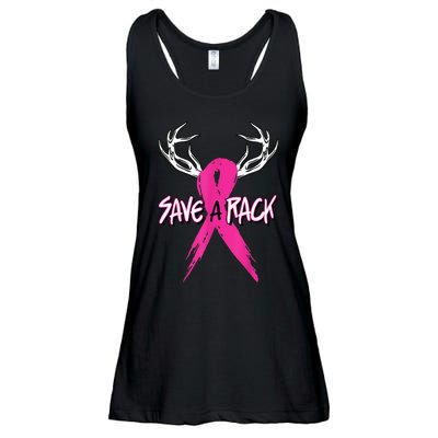 Breast Cancer Awareness Outfit Save A Rack Ladies Essential Flowy Tank