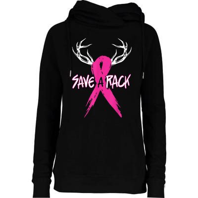 Breast Cancer Awareness Outfit Save A Rack Womens Funnel Neck Pullover Hood