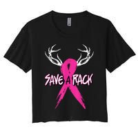 Breast Cancer Awareness Outfit Save A Rack Women's Crop Top Tee