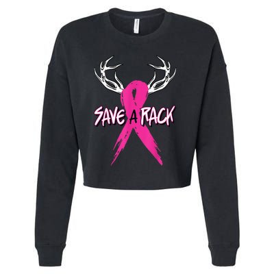 Breast Cancer Awareness Outfit Save A Rack Cropped Pullover Crew