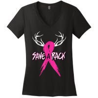 Breast Cancer Awareness Outfit Save A Rack Women's V-Neck T-Shirt