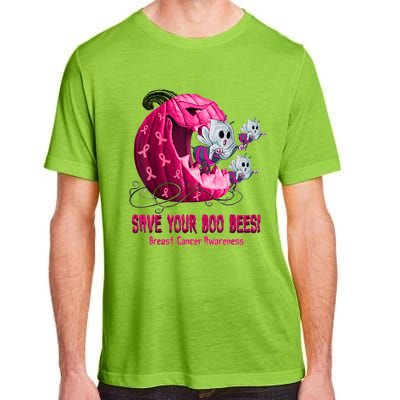 Breast Cancer Awareness Boos Pumpkin Save Your Boo Bees Gift Adult ChromaSoft Performance T-Shirt