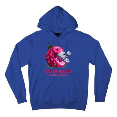 Breast Cancer Awareness Boos Pumpkin Save Your Boo Bees Gift Tall Hoodie