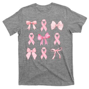 Breast Cancer Awareness Bow Ribbon T-Shirt