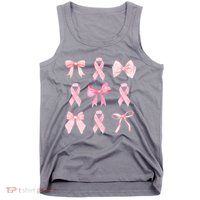 Breast Cancer Awareness Bow Ribbon Tank Top