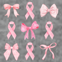 Breast Cancer Awareness Bow Ribbon Kids T-Shirt