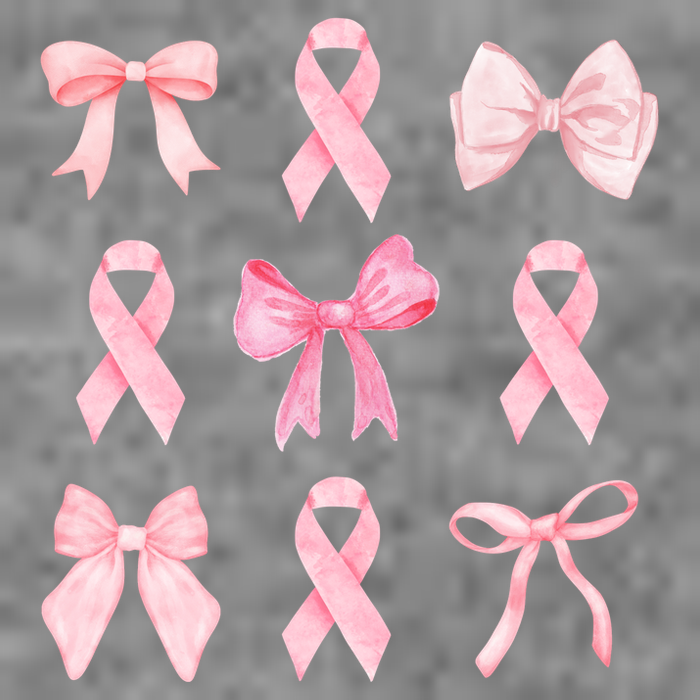 Breast Cancer Awareness Bow Ribbon Kids T-Shirt