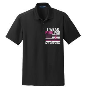 Breast Cancer Awareness Month Cute I Wear Pink For My Meemaw Dry Zone Grid Polo