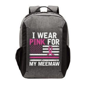 Breast Cancer Awareness Month Cute I Wear Pink For My Meemaw Vector Backpack