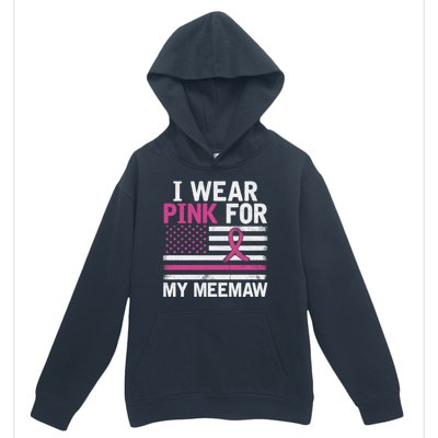 Breast Cancer Awareness Month Cute I Wear Pink For My Meemaw Urban Pullover Hoodie